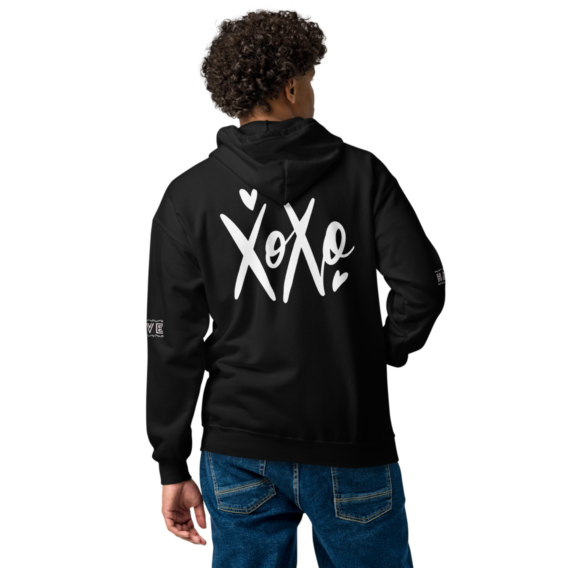 Broken Heart XO Exclusive Fleece Zipper Hoodie - Ash and Chrome Clothing Co.