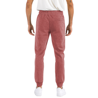 Men's Comfort Plus Heathered Red Sweats with Zipper Pockets - Ash and Chrome Clothing Co LLC