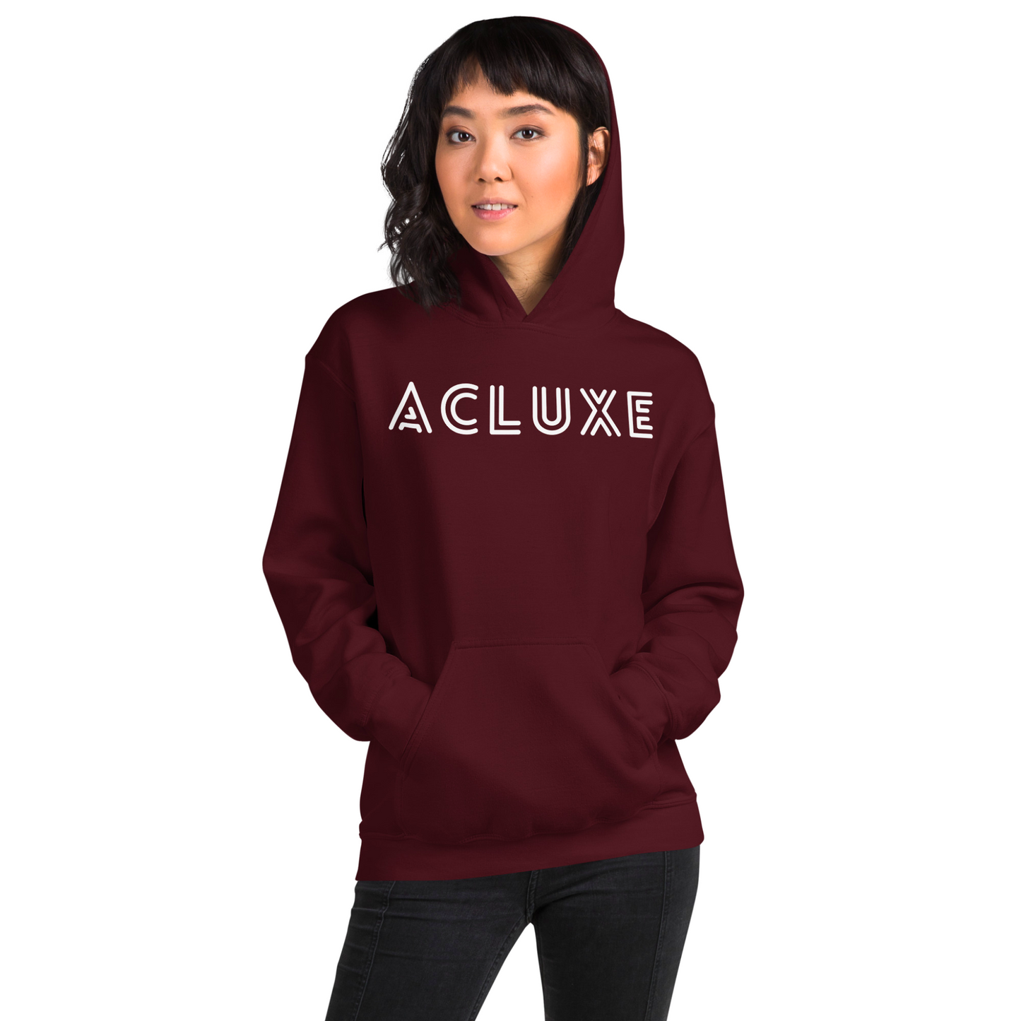 Women's ACLUXE Premium Pullover Hoodie - Ash and Chrome Clothing Co.