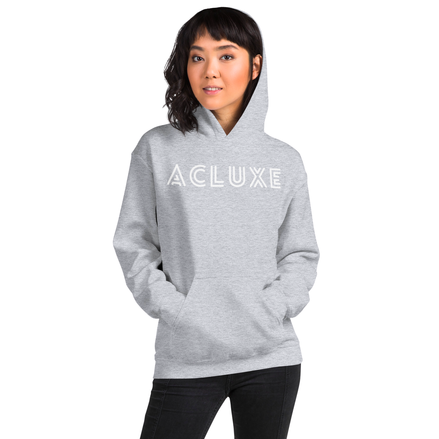 Women's ACLUXE Premium Pullover Hoodie - Ash and Chrome Clothing Co.